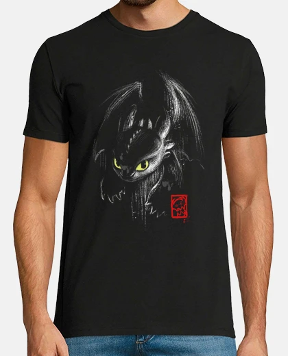 Tee-shirt encre de fureur nocturne - dragon édenté