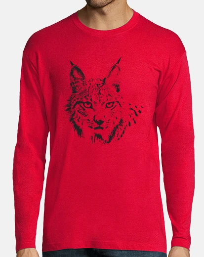 Tee-shirt encre noire lynx