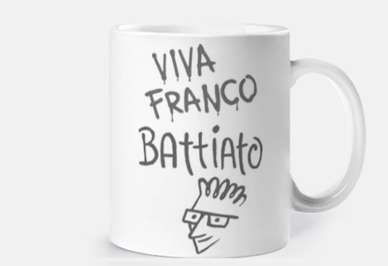 Mug encre noire viva franco battiato