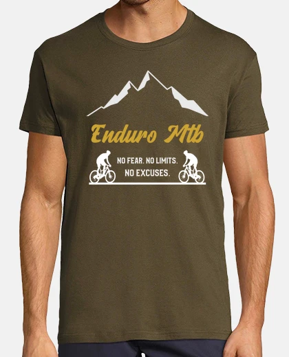 Tee-shirt enduro vtt - pas de peur pas de limites