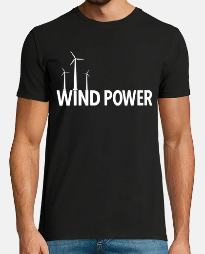 Camiseta energía eólica energía eólica turbina e