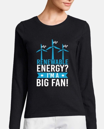 Playera energía renovable energía eólica energí
