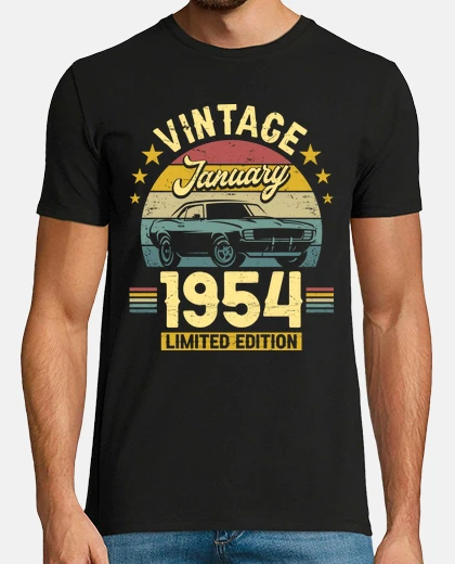 Camiseta Enero 1954 70 Años Cumpleaños