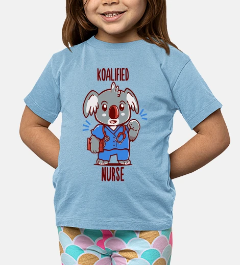 Ropa enfermera koalified - juego de palabras con animales koala - camisa de niños