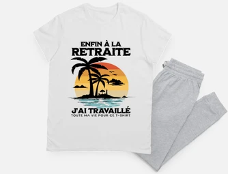 Pyjama enfin la retraite humour retraite tostadora