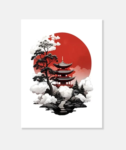 Tableau enso japonais zen