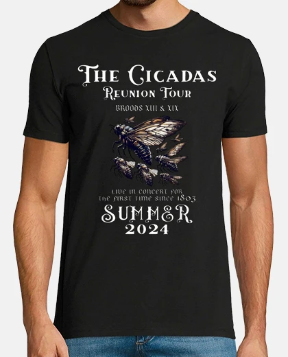 Camiseta entomología la reunión de la cigarra