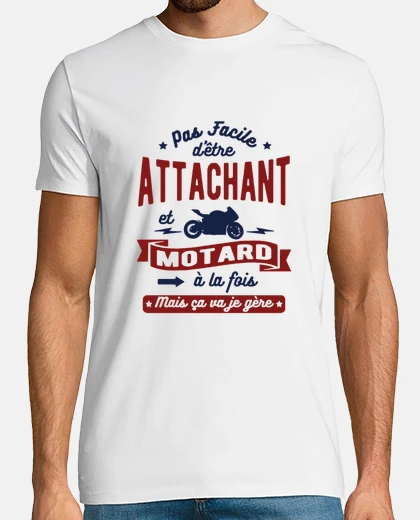 Camiseta entrañable y motorista