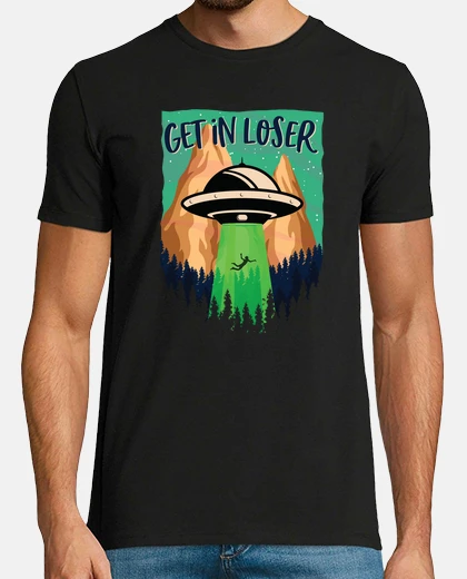 Camiseta entrar perdedor graciosas abducción extraterrestre ovni platillo volador