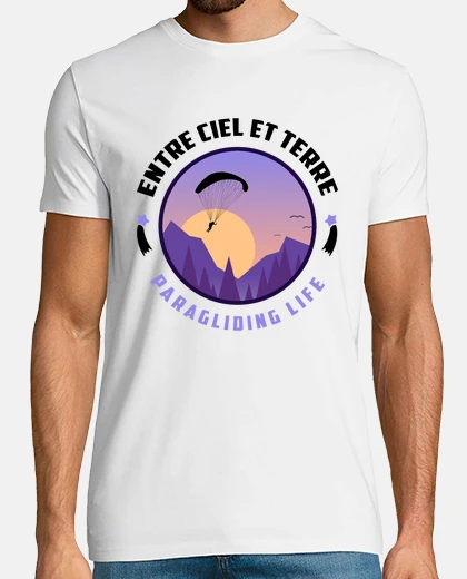 Tee-shirt Entre ciel et terre - Parapente