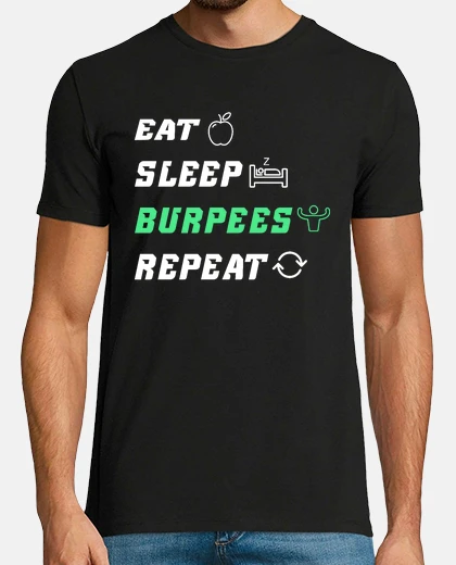 Camiseta entrenamiento de burpees entrenamiento 