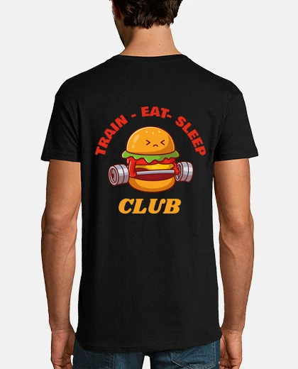 Camiseta Entrenar comer dormir hombre