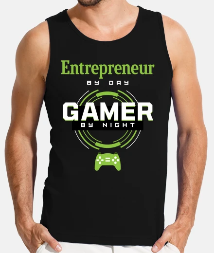 Tee-shirt entrepreneur le jour gamer la nuit