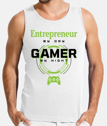 Tee-shirt entrepreneur le jour gamer la nuit