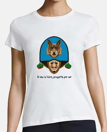 T-shirt entroido galizia 2025. cigarrón verín. per min t-shirt da donna