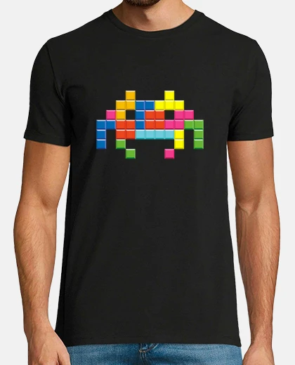 Tee-shirt envahisseurs de l&#39;espace tetris, homme