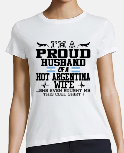 Tee-shirt épouse fière argentine femme argentine