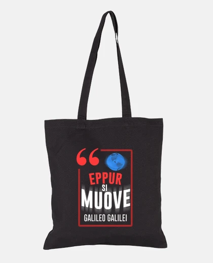Borsa eppur si muove - galileo galilei - nero