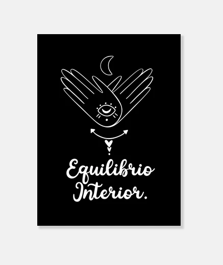 Tableau équilibre intérieur mystique minimal ma