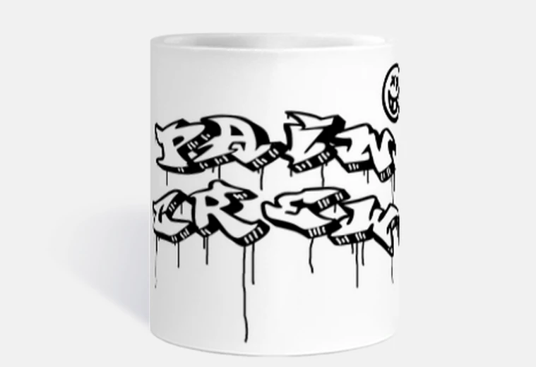 Tazza equipaggio del dolore dei graffiti