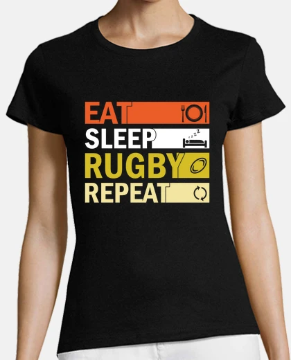Tee-shirt équipe de rugby rugbyman essaie ,féminin 