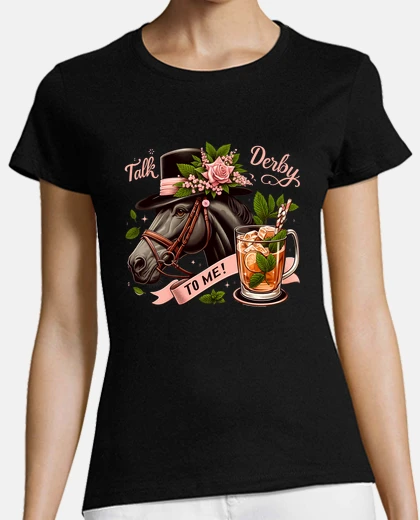T-shirt equitazione cavalli corse di cavalli