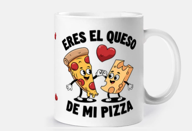 Eres el queso de mi pizza regalos novio regalos para novio