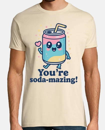 Camiseta Eres una lata de refresco kawaii increí