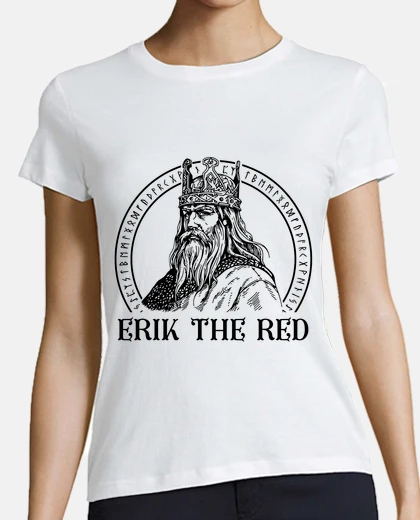 Playera erik the red norse explorer setting up