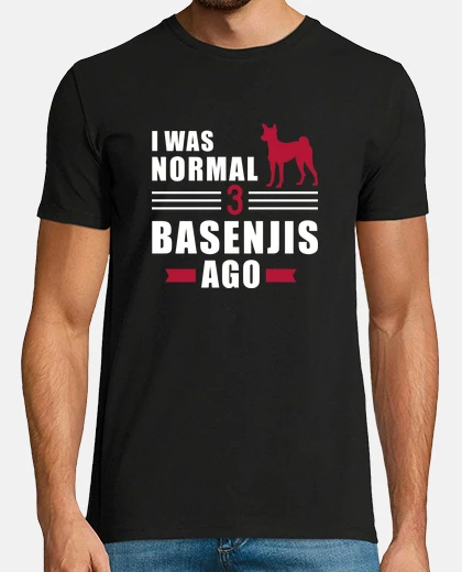 T-shirt ero normale 3 basenjis fa