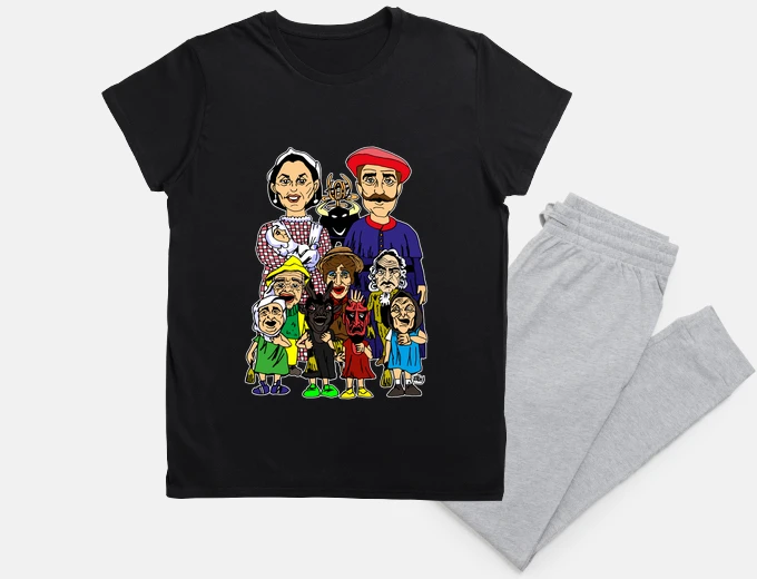 Pyjama erraldoi eta buruhandiak pasaia