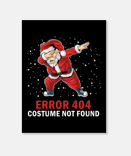 Tableau erreur 404 costume introuvable noël