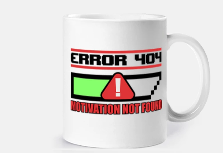 Mug Erreur 404 Motivation non trouvée