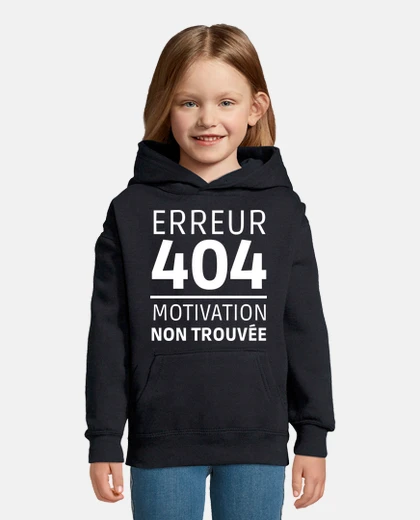 Vêtements erreur 404 motivation non trouvée cadeau