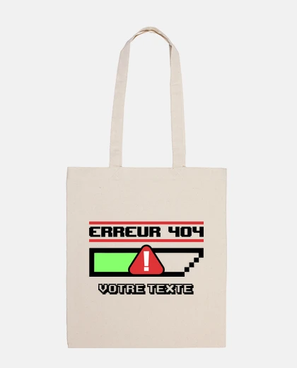 Sac Erreur 404 personnalisable