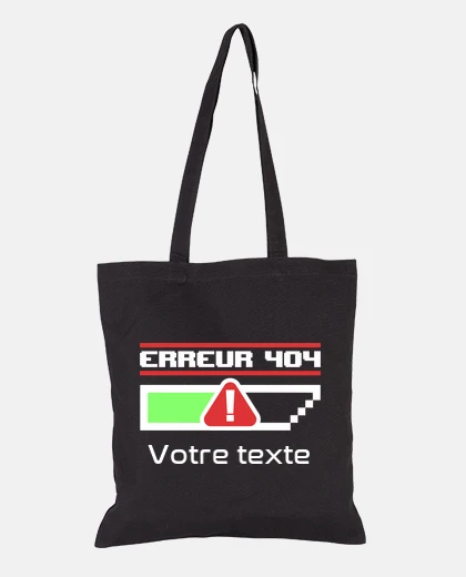 Sac Erreur 404 personnalisable