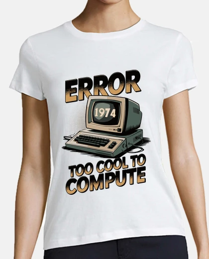 Tee-shirt erreur de conception d39ordinateur rétr