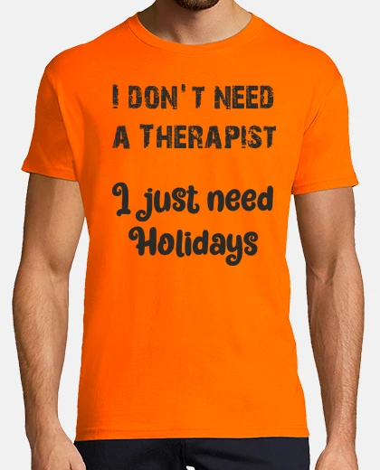 T-shirt ErSa. Non serve un terapista ma vacanza