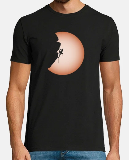 Camiseta escalada en roca papá alpinista complet