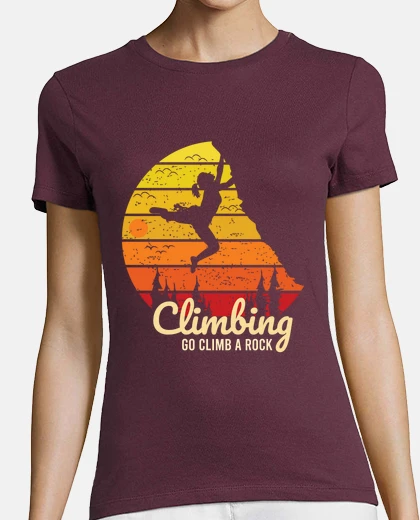 Tee-shirt escalader un rock
