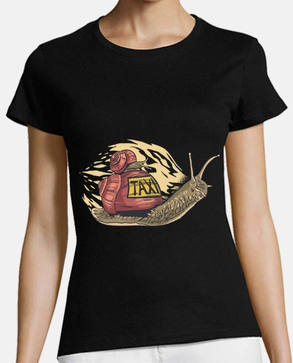 Tee-shirt escargot drôle citation transport taxi 