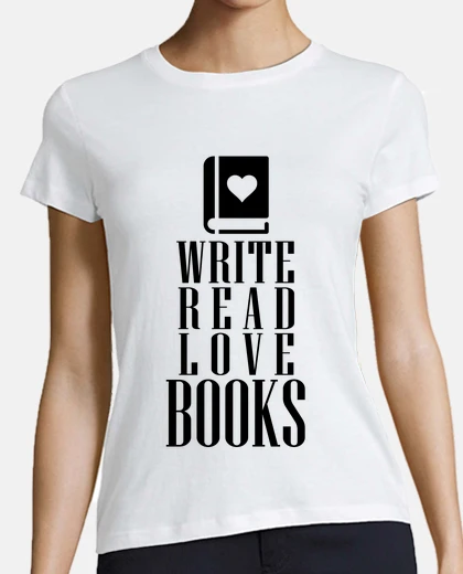 Playera escribir leer libros de amor