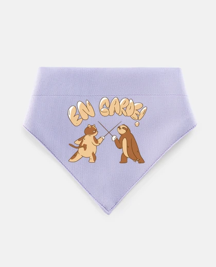 Mascotas escrime chat et paresseux en garde