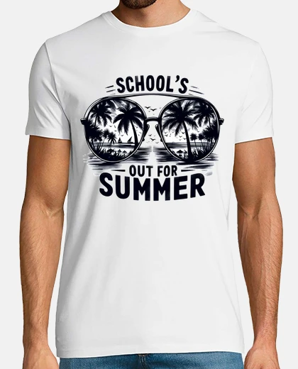 Camiseta escuelas fuera para el verano