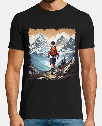 T-shirt escursione in montagna vintage