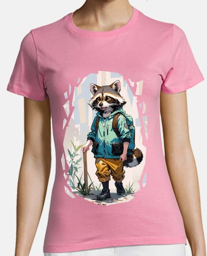 T-shirt escursioni con procioni