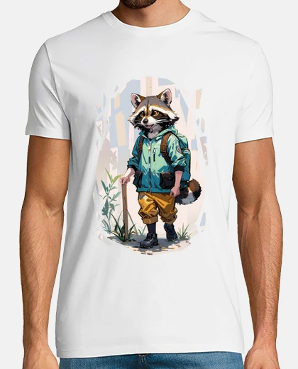 T-shirt escursioni con procioni