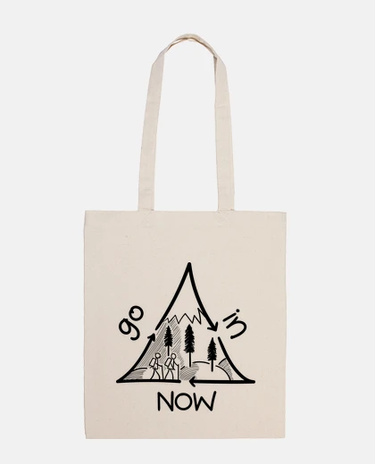 Borsa escursioni in montagna fun logo borsa per studenti diario tote idea regalo da collezione