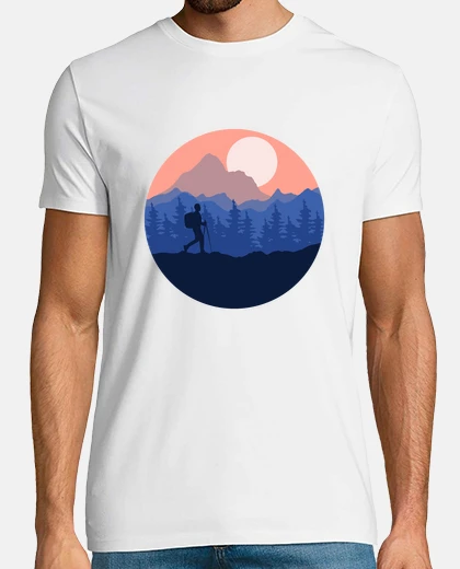 T-shirt escursionismo e bel nazione aje minimal