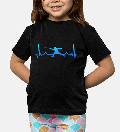 Ropa esgrima sable latido del corazón línea 